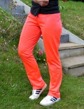 NEU Adidas RS SLIM TP Damen Trainingshose Jogginghose Hose Firebird SST Neon Rot