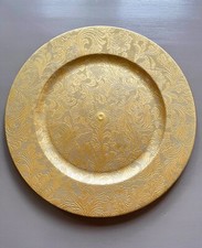 10x Platzteller gold antik