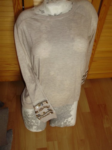 Feinstrick pullover beige - feinstrick,