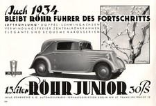 Röhr junior automobile - junior,