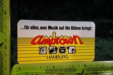 Alter Aufkleber HiFi Video Foto Film TV Kamera AMPTOWN Hamburg