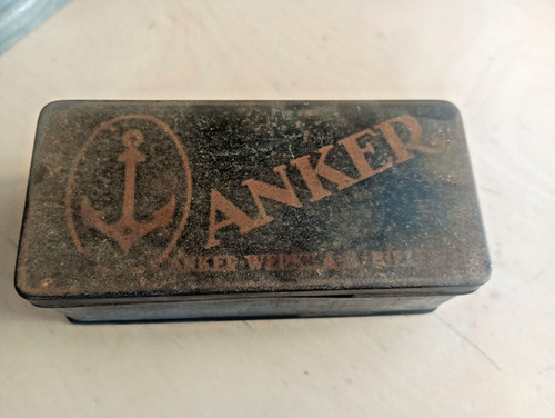Alte dose anker - alte, blechdose