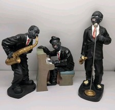 Deko Jazz Puppen schwarz Trio