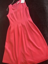 Calvin Klein Cocktailkleid Corallrot Gr. 38 Neu