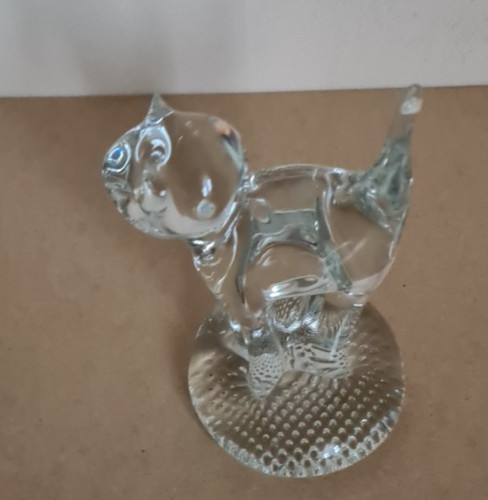 Dekofigur glasfigur katze - glasfigur,