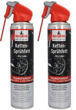 NIGRIN MOTO-BIKE Dry Lube Ketten-Sprühfett für Motorrad, (2x 400 ml) 20620 