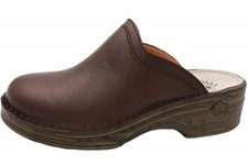 Helix Herren Leder Clog Braun