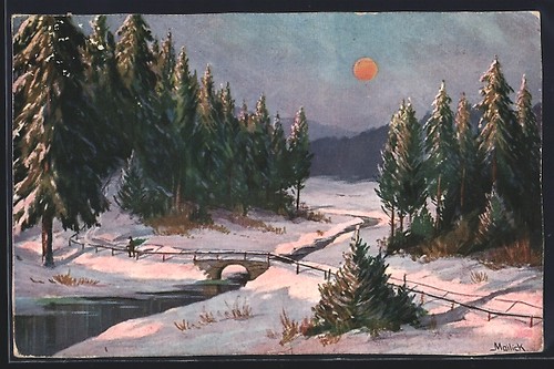 Künstler alfred mailick - künstler-ak,