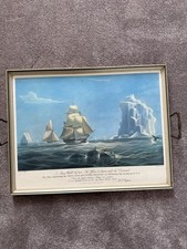 Gerahmter maritimer druck nach - druck,