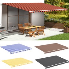 Markisenstoff Markisentuch mit Lenkrad 3 bis 6m UV Wasserfest fertiggenäht Stoff