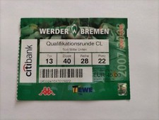 Sammler Ticket EC 07/08 Werder