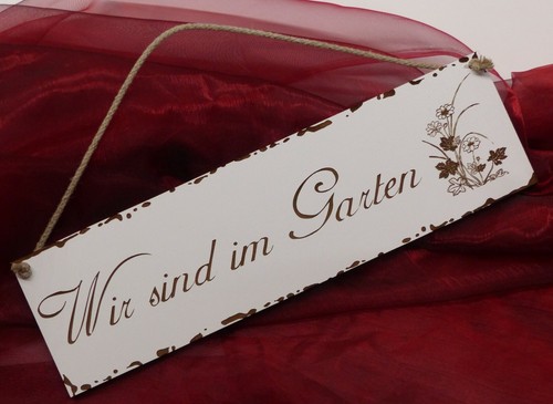 Wir sind garten schild - wir,