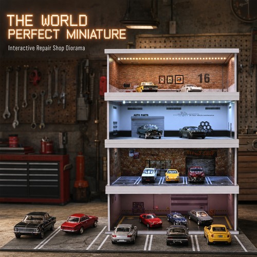 Diorama diecast garage - diorama,
