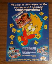 Seltene Werbung PLAYMOBIL 3826 Blockhütte Holzhütte Ola Max Promo 1999