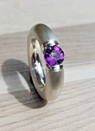 Goldschmiedering ring amethyst - goldschmiedering,