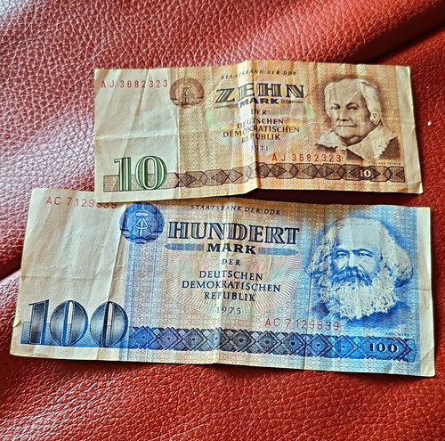 Ddr banknoten lot staatsbank - banknoten, lot: