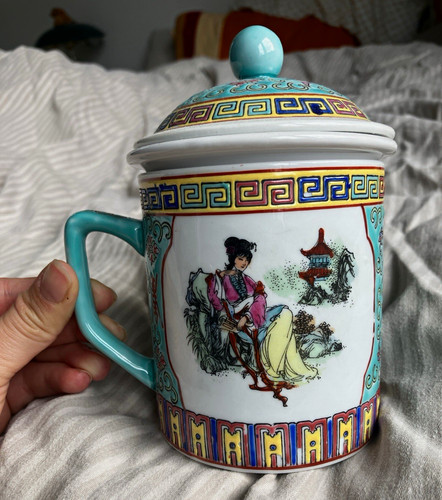 Porzellan teetasse mit - porzellan,