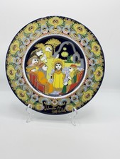 Rosenthal Porzellan Weihnachtsteller 1981 von Björn Wiinblad mit Box