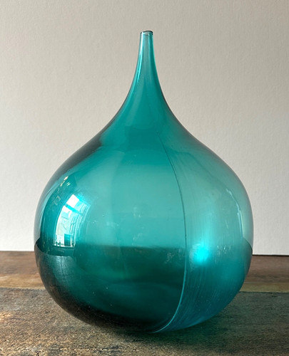 Vintage türkis glas zwiebel - türkis,