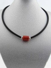 Kautschuk schwarz Halskette