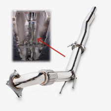 Für Audi VW Volkswangen Golf GTI MK5 MK6 2006-10 Edelsteahl Auspuff Herunterrohr