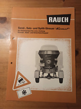 Prospekt Rauch  Sand Salz Splitt Streuer Broschüre  Traktor Schlepper i