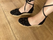 Getragene Picnic Sommerschuhe Gr. 37 mit Keilabsatz