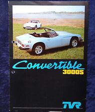 TVR 3000 S Convertible ( Cabrio )  Prospekt, 7.1978, gelocht