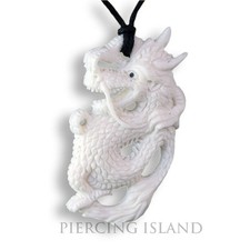 Weisser Drachen Dragon Amulett