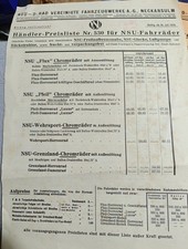 Original Prospekt Preisliste