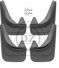 4x mudflaps front + rear left