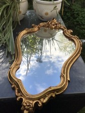 Vintage stuck spiegel gold - vintage,