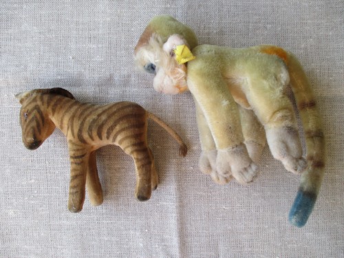 Steiff stofftier affe - 2x,