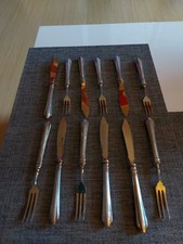 Fischbesteck 12 TEILIG 800 silber  Antik