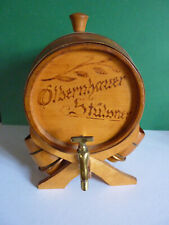DDR - Deko - Holzfass mit Holzbechern und Ständer - Olbernhauer Stülpner