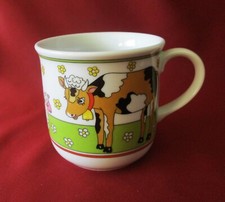 Exclusives Design Bavaria Porzellan Kinder-Geschirr Becher 0,25 L Kuh Schaf Ente