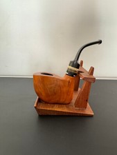 Anton Manger Freehand Pfeife Estate Bruyere Selten Acryl Ring in Hornoptik