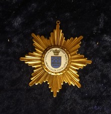 unbekanntes Abzeichen Emaille Kreuz Orden Bruststern Ritterkreuz Prinz Wappen