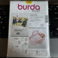 Burda Style Schnittmuster - Puppenkleid - Kombination -Babypuppen - Nr. 8591