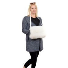 Luxus Muff aus Weiß Fuchsfell
