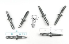TX Doppelbolzen M8 / Holzgewinde 10.9 Zinklamelle ideal für Leimbinder