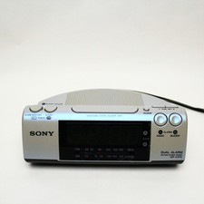Sony ICF-C470 Radiowecker Dream Machine - Dual Alarm, Perlmutt, Vintage Y2K