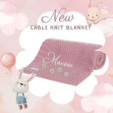 Baby Mädchen Strickdecke 4