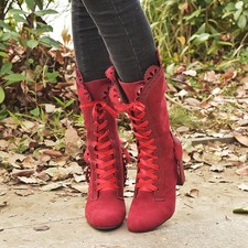 Frauen Steampunk Lace Up High