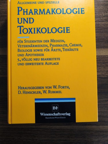 Pharmakologie und toxikologie - pharmakologie,