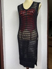 Made in Italy Kleid Strandkleid Poncho Pullunder Weste Transparent Festival