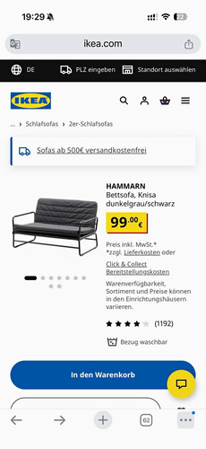 Ikea hammarn schlafsofa - ikea,