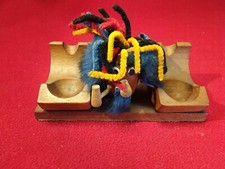 Alter Figürlicher Pfeifenständer Pfeifenregal Pfeifenhalter Denmark (1008)