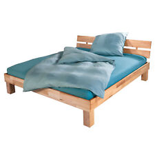 Massivholzbett 140x200 180x200 160x200 Buche mit Kopfteil Natur geölt Betten-ABC