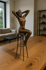 Bronze Akt Skulptur Frau 28cm